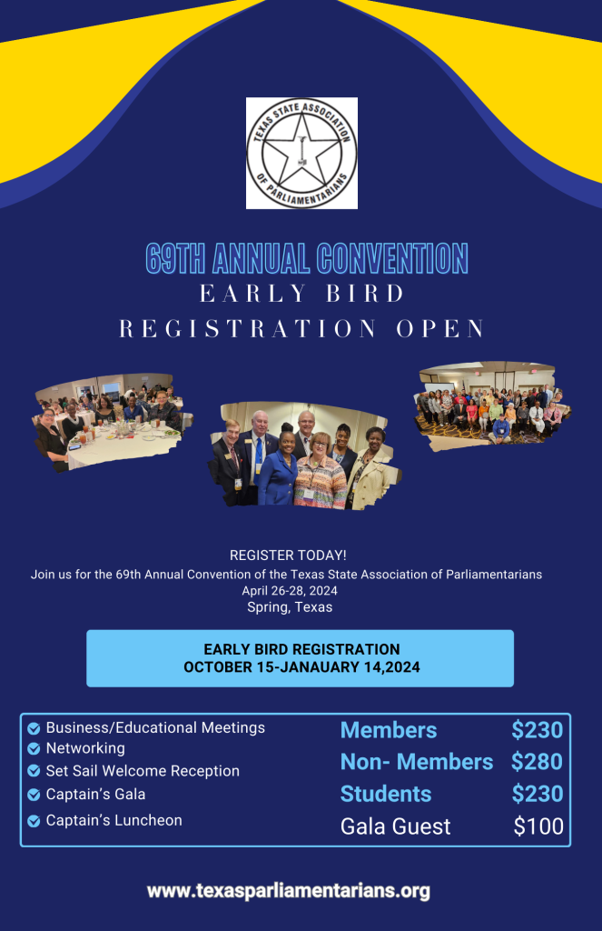 TSAP convention flyer registration information